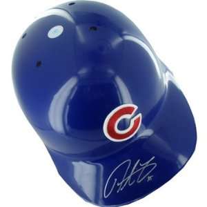  Derrek Lee Autographed Chicago Cubs Batting Helmet Sports 
