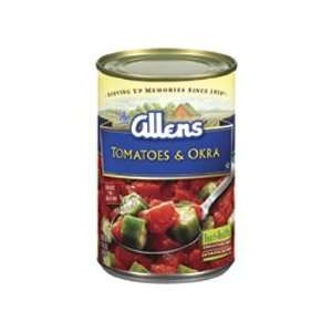 Allens Naturally, Okra & Tomatoes, Can Grocery & Gourmet Food