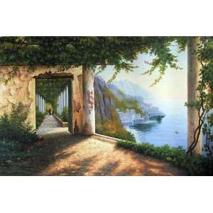  View of Amalfi Coast by Carl Frederic Aagaard