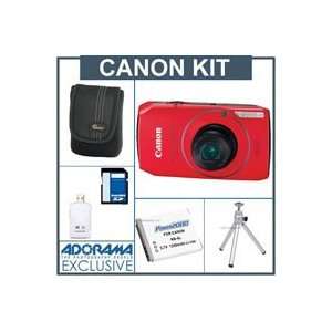 Canon PowerShot SD4000 IS Digital ELPH Camera Kit   Red   with 8GB SD 