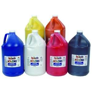    Kaplan Kolors Washable Tempera Paint Set of 6 Gallons Toys & Games