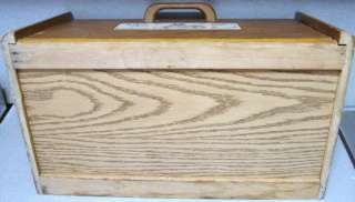 International Heartland BREAD BOX Vintage Kitchen Wood Holder American 