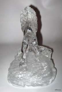 Cristal dArques Lion Sculpture Animal Boutique France  