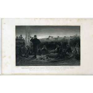 Our Battery Reveille After Anxious Moment 1887 Engraving My Story of 