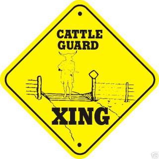 Cattle Guard Xing Sign   Many Farm Animals Crossings Av  