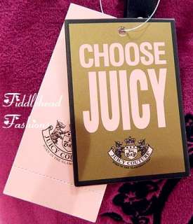 Juicy Couture Large Pammy Tote Velour ROYAL CROWN Logo Crest Bag 