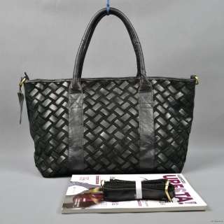 Woven Leather bag shoulder bag satchel purses handbags  