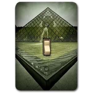  Pyramid French Louvre Museum Metal Light Switch Plate 
