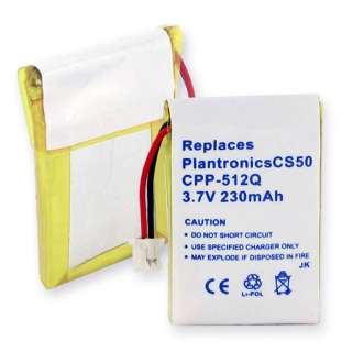 Replacement Battery   CS50 CS55   65358 01 64399 01  