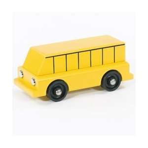  Wooden Adventure Vehicles   School Bus Toys & Games