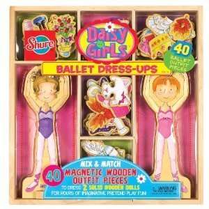  Shure Daisy Girls Ballet Dress   Ups in a Wood Box Toys & Games