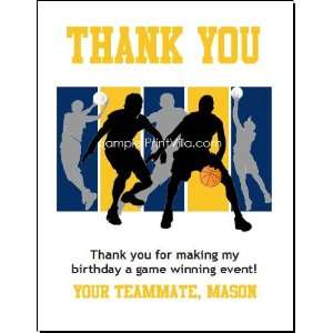 Indiana Pacers Colored Basketball Thank You Cards 