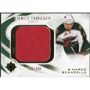   Deck Ultimate Collection Debut Threads #DTMS Marco Scandella /200