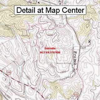  USGS Topographic Quadrangle Map   Daleville, Virginia 