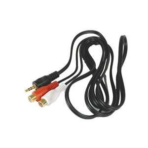   Cable 1/8 Inch Male To 2 Rca Females Flexible Pvc Jacket Electronics