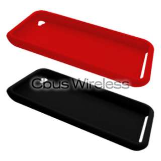 Black & Red Silicone Cases for iPod Touch 4 / 4th gen  