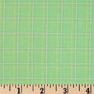  45 Wide Piece O Cake Yarn Dyed Plaid Lime Fabric By The 