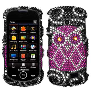 BLING SnapOn Cover Case FOR Samsung SOLSTICE 2 A817 Owl  