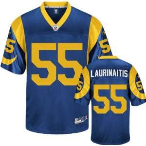  James Laurinaitis Jersey Reebok Blue #55 St. Louis Rams 