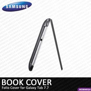 Genuine Samsung EFC 1E3NBECSTD Book Cover Folio Case Galaxy Tab 7.7 