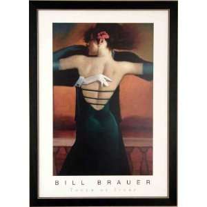  Touch Of Ivory Bill Brauer Dancing Couple Framed Print 