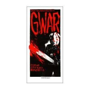  GWAR   Limited Edition Concert Poster   by Print Mafia 