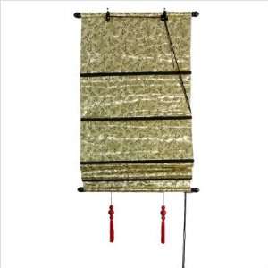   Shang Hai Tan Blinds in Gold Size 72 H X 24 W 