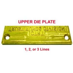  Upper Die Plate for Time/Date Stamp