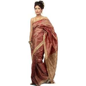   Banarasi Sari with All Over Weave   Satin Silk 