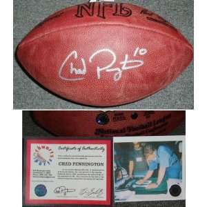 Chad Pennington Signed NFL Game Football  Sports 