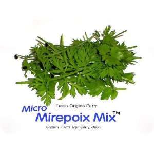 Micro Greens   Mirepoix Mix   4 x 8 oz Grocery & Gourmet Food