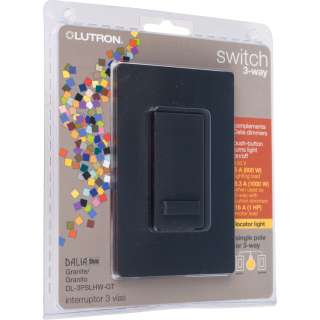 Lutron Dalia Duo 1000w 3 Way Switch   Granite Color   Set of 1 