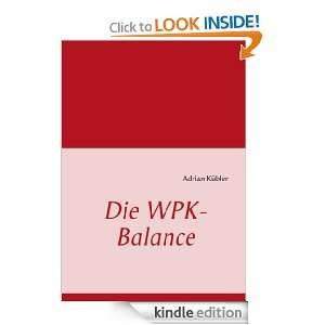 Die WPK Balance (German Edition) Adrian Kübler  Kindle 