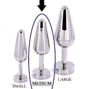  The  Tear Drop HOLE HUGGER   Butt Plug SOLID Stainless 