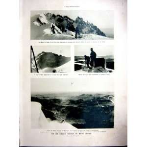   Mountain Massif Winter Sport Auvergne Sancy 1937 Print