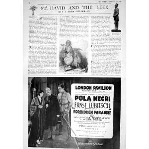  1925 ST. DAVID GOAT ADVERTISEMENT LONDON PAVILION JOHN HAIG 