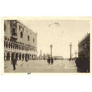 1930s Vintage Postcard Piazzetta & Island of San Giorgio Venice Italy