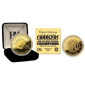 com San Diego Chargers 09 AFC West Division Champions 24KT Gold Coin 