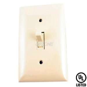  Topzone Toggle 600 Watt Single Pole Dimmer Ivory Color 