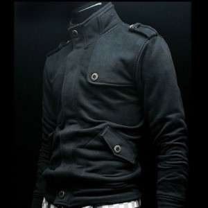 unghea Mens Casual Shoulder (STRAP) Zipup jacket BLACK  