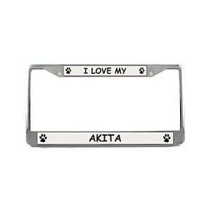  Akita License Plate Frame
