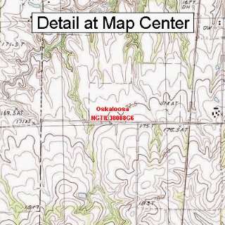  USGS Topographic Quadrangle Map   Oskaloosa, Illinois 