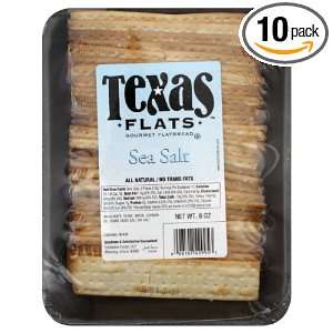 Texas Flats Sea Salt Flatbread, 8 Ounce (Pack of 10)  