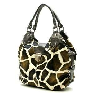  Giraffe Print Designer Inspired Handbag 