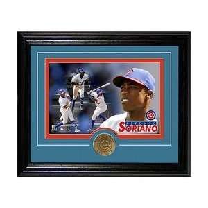  Highland Mint Chicago Cubs Alfonso Soriano Framed with 