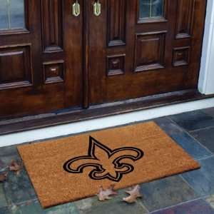  New Orleans Saints Flocked Door Mat   NFL Sports 