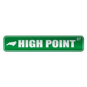   HIGH POINT ST  STREET SIGN USA CITY NORTH CAROLINA