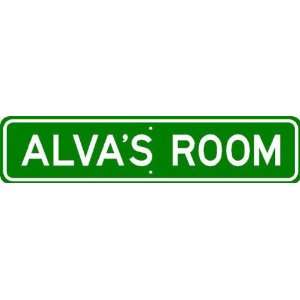  ALVA ROOM SIGN   Personalized Gift Boy or Girl, Aluminum 