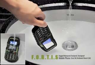 Fortis   Rugged Waterproof, Dustproof, Shockproof Mobile Phone  