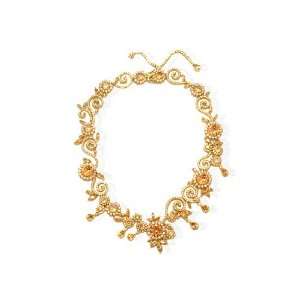    Otazu Silver Champagne CZ Gold Plated 41cm Necklace Jewelry
